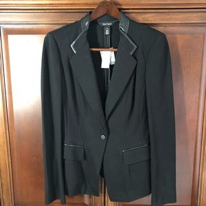 WHBM Black ponte blazer, size 10